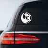 Half Rebel Alliance Galactic Empire Sticker Decal Notebook Car Laptop