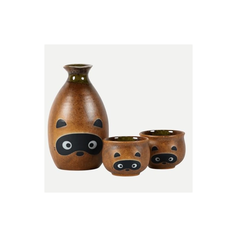 Mischievous Tanuki Sake Set