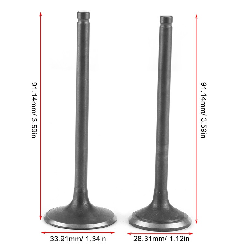 Pair Engine Head Intake Exhaust Valve Parts Fits for SHINERAY