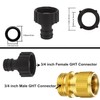 2 Pack Garden Tap Connector Hose Tap Adapter 3/4inch,Outdoor Female