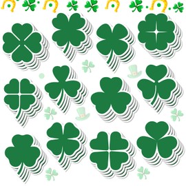 48 Pieces St. Patrick's Day Sticky Notes Shamrock Notes Pads Self-Adhesive Irish Sticky Memo Notes for School Office Home Supplies Students Teachers Presents St. Patrick's Day