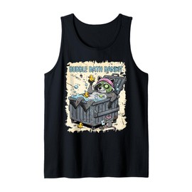 Bubble Bath Bandit Raccoon Funny Relaxing Animal Graphic Tank Top