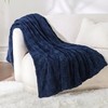Bedsure Fleece Throw Blanket for Sofa - Soft Checkered Single