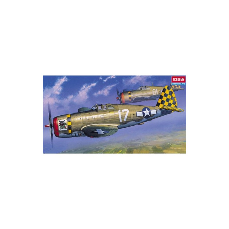 ACADEMY 12492 P-47D Thunderbolt Razorback, Multicolor