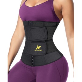 NINGMI Fajas Reductoras para Mujer Cinturillas Adelgazantes Moldeadora Deportiva Waist Trainer Corset Ejercicio Neopreno Termica Gym Abdomen