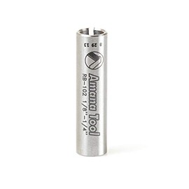 Amana Tool - RB-103 High Precision Steel Router Collet Reducer 1/4 Overall Dia x 3/16 Inn