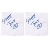 YSJCHEBS Set of 2 Wedding Handkerchiefs, Embroidered Handkerchiefs, Cute Simple