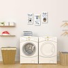 WELMECO Laundry Signs Laundry Room Wall Decor Wash Dry Fold