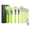 Docolor N1001 Set De 10 Brochas De Maquillaje Neón Verde