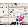 FYSUIMU 30Pcs Happy Easter Garage Decoration Magnet Stickers Gnome Blossom
