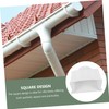 KONTONTY Square Rainwater Collection Module for Downspout PVC Diverter for