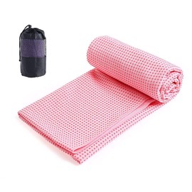 Xlabor Microfibre Yoga Towel with Non-Slip Nubs Yoga Mat Pad Mat Mat Mat Towel Fitness Sports Towel for Yoga Mat Pink