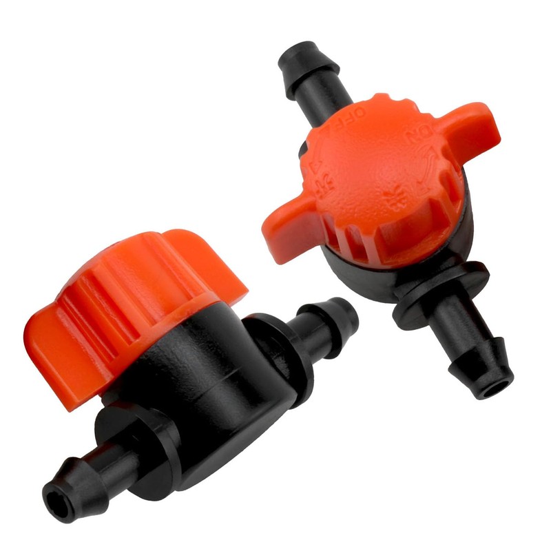 FINBe 1/4" Drip Irrigation Valve Drip Irrigation Cut-Off Switch Valve