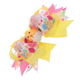 Healvian Easter Chick Hair Bows Clips Safe Hair Accessories for Parties Birthdays and Cosplay Durable Duckbill Design for Special Celebrations