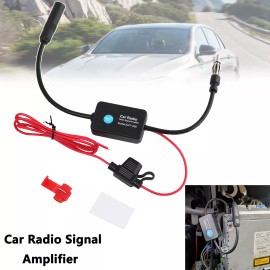 Unbranded FM /AM Car Radio Antenna Signal Amplifier Aerial Signal Amp Booster ANT-208 12V