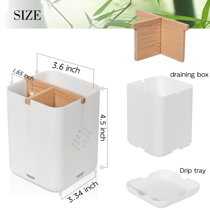 Toothbrush Holders for Bathroom Countertop, Detachable Electric Toothbrush Holder with