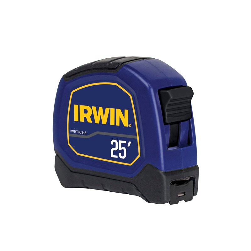 IRWIN Bi-Material Tape Measure, 25-ft Imperial (IWHT36345)