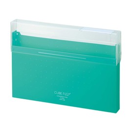 LIHIT LAB A6024-7 Documents File Case Congress Case A4 CUBE FIZZ Green Opaque