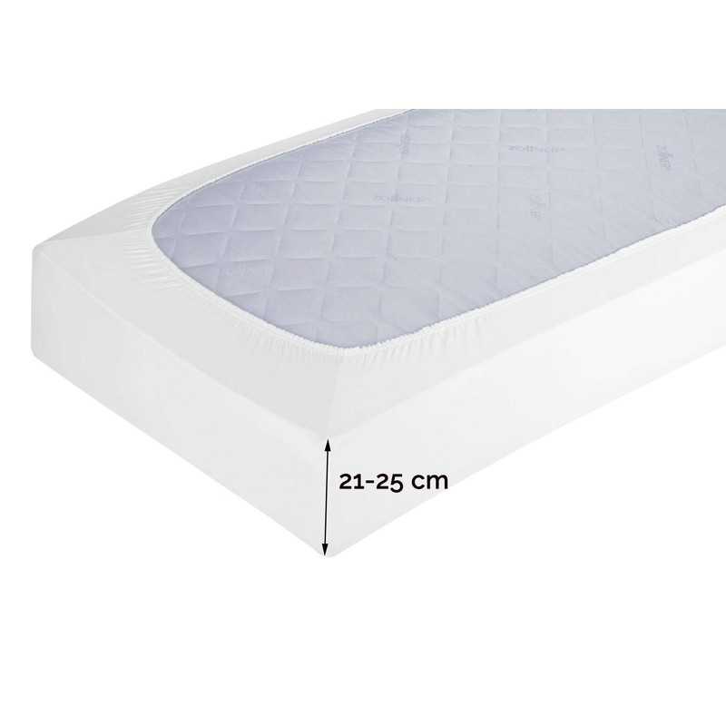 Zollner Fitted Sheet 100 x 200 cm 100% Cotton 145