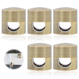 5 Sets Charger Holders for Cords ，Phone Charging Cable Holder，Cord Holder for Nightstand， for Office Home Desktop Wall Nightstand (Bronze)