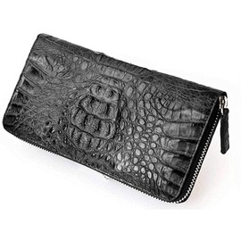 お財布 メンズ クロコダイル革ラウンド長財布【ブランド GODANE ゴダン】【鰐革 ワニ 本革 エキゾチックレザー】【アコーディオン 蛇腹】】【wallet うぉれっと】【紳士用 男性用】SPCW8005cp m-143