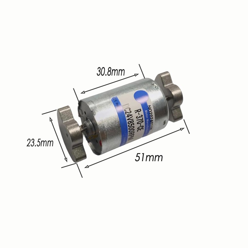 Daohaodeli Mini Brushed Vibration Motor R370 DC 12V-24V 8000RPM Dual