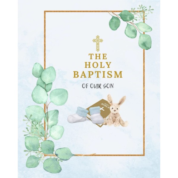 Holy Baptism of Our Son - Remembrance book gift for