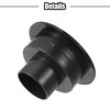 X AUTOHAUX 100mm 75mm Round Black AC Air Condition Vent