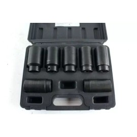 Pittsburgh Automotive 7pc 1/2" Drive Front Wheel Drive Axle Lock Nut Socket Set Automotive Tools