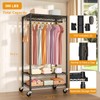 FUTASSI P6 Rolling Clothes Rack Heavy Duty, Clothing Racks for