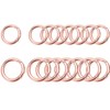 Morn Light 16-Pack Metal Round Carabiner Clips,Trigger Spring O Rings