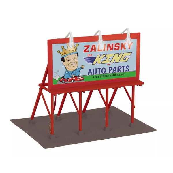 MTH 30-90714 Zalinsky Auto Parts O Scale RailKing Lighted Billboard