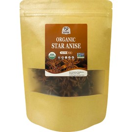 52USA Organic Star Anise - 4oz | Non-GMO, Whole Spice | Premium Quality for Cooking, Baking & Tea | Natural Flavor & Aroma