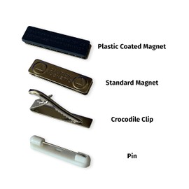 Badgemaster Book Club Library Premium Durable Shop Store Name Badge 76 x 32mm White/Black