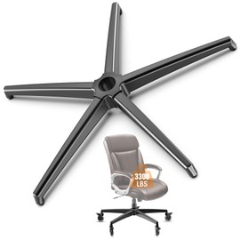 Office Chair Base Replacement (3300 lbs) - Heavy Duty Alloy Office Chair Base Replacement, Universal Gas Cylinder and Caster Socket