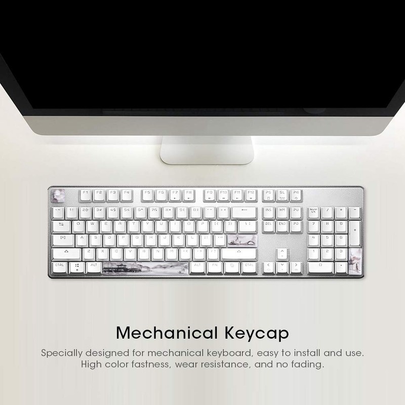 943 Landscape Pattern DIY Keycaps, Space Bar + ESC +