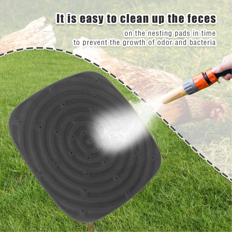 Chicken Nesting Pad 4Pcs Chicken Nest Mat Washable Nesting Pad
