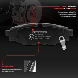 Frankberg Brake Kit Brake Disc Pad Rear Axle Compatible with Forester SH 2.0L 2.5L 2008-2013 Forester SJ 2.0L 2.5L 2013-2024 Legacy IV BL 2.0L-3.0L 2003-2009 Replace# 26696AG031