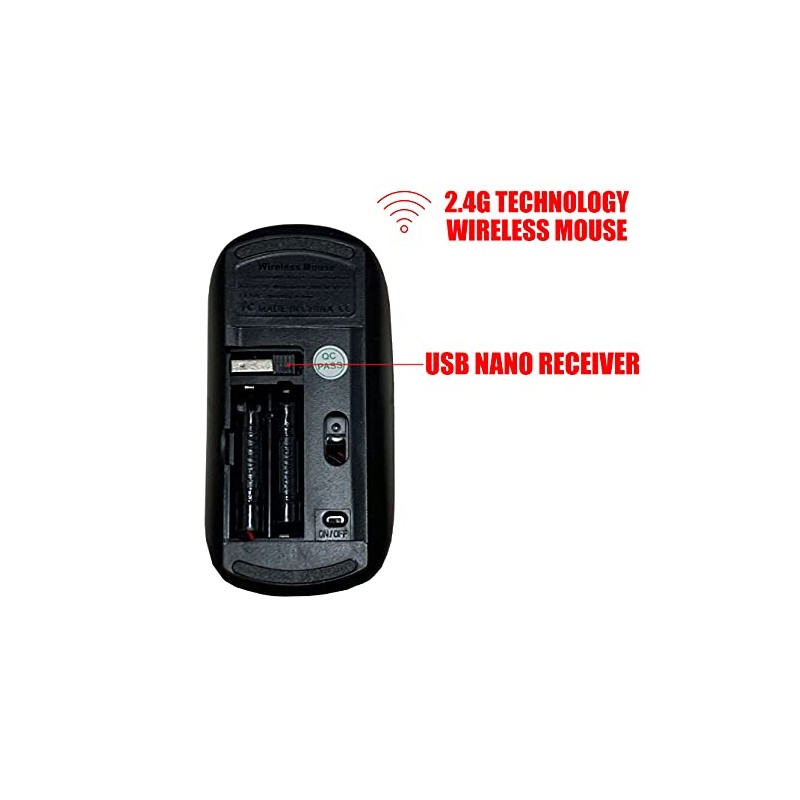 CJCBROES 2.4G Wireless Mouse with Cute Pattern Design for All