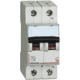 BTicino FC810NC20 Interruttore Magnetotermico C20 1P+N 2M 4500A