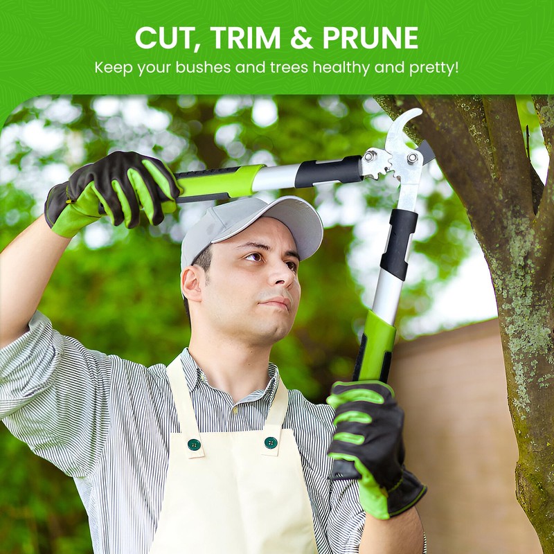 GARDEN GURU Bypass Loppers Tree Trimmer Clipper - 3X Cutting