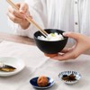 &NE NAW-193-BK Red Soil Rice Bowl, Black, Mino Ware, Made