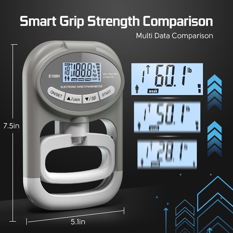 Grip Strength Tester Trainer - Grip Strength Trainer Hand Grip
