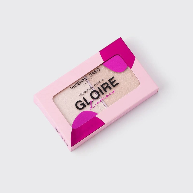 Highlighter Palette Gloire d'Amour, Tour Eiffel Soft Rose 01