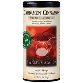 The Republic of Tea - Cardamon Cinnamon Herbal Tea, 36 Tea Bag Tin, Naturally Caffeine-Free
