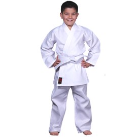 Chikara Karate Suit Children's White Karate Suit Boys Karate Suit Girls Karate Suit Children Cotton Martial Arts Suit Children, White