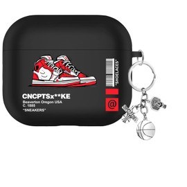 AirPods 3 Case, Compatible with AirPods 3rd Generation, Sneakers, TPU Case, Full Protective Case, Air Pods 3 Cover, Lightweight, Small, Cute, Shoes, Shockproof, Dustproof, Lost Prevention Included