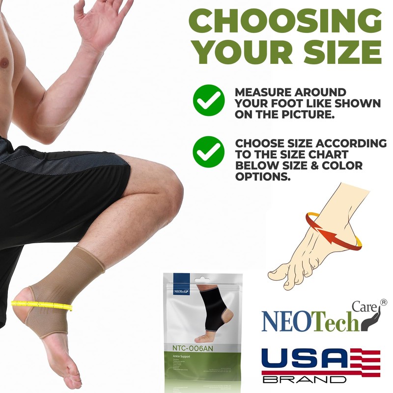 NEOtech Care - Fascia di supporto per caviglia con apertura