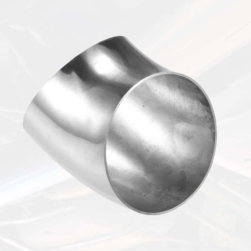 X AUTOHAUX 4 Pcs OD 3 Inch 45 Degree SS304