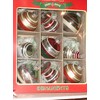 Shiny Brite 9 Glass Christmas Tree Ornaments Set of 9~Balls,Lanterns